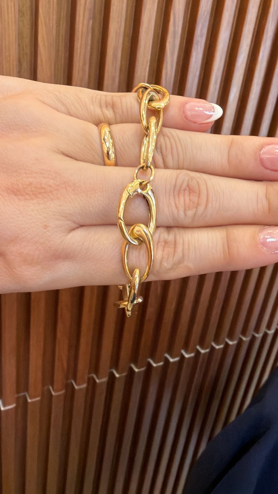PULSERA ESLABONADA 18K 22GR